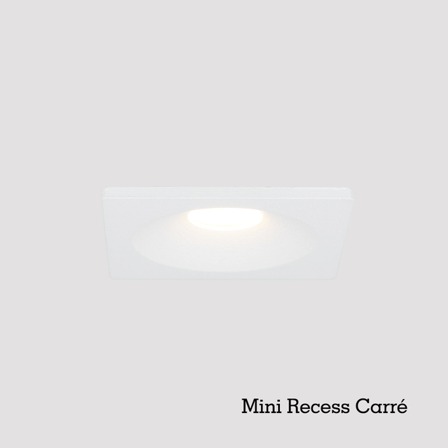 IP20 Square White And Black Mini Recess Indirect Lights For Villa Residential Hotel Ambient Lighting