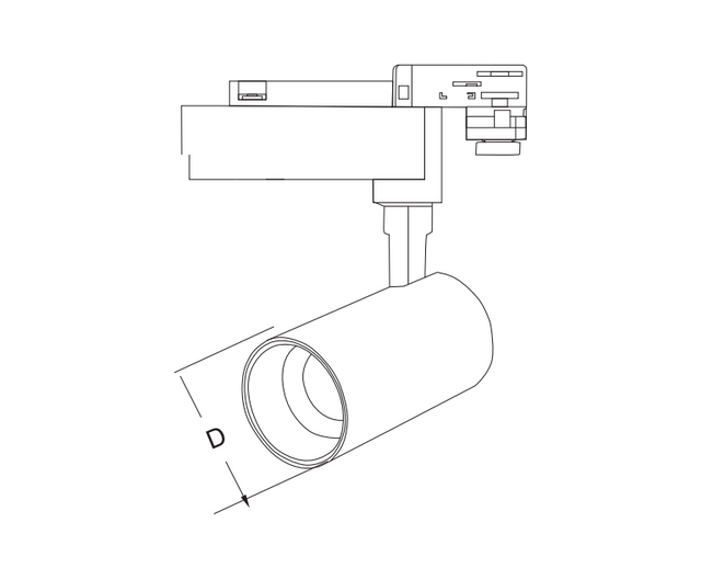 Led Home Commercial Track Spotlight Degree Adjustable LED Track Light
